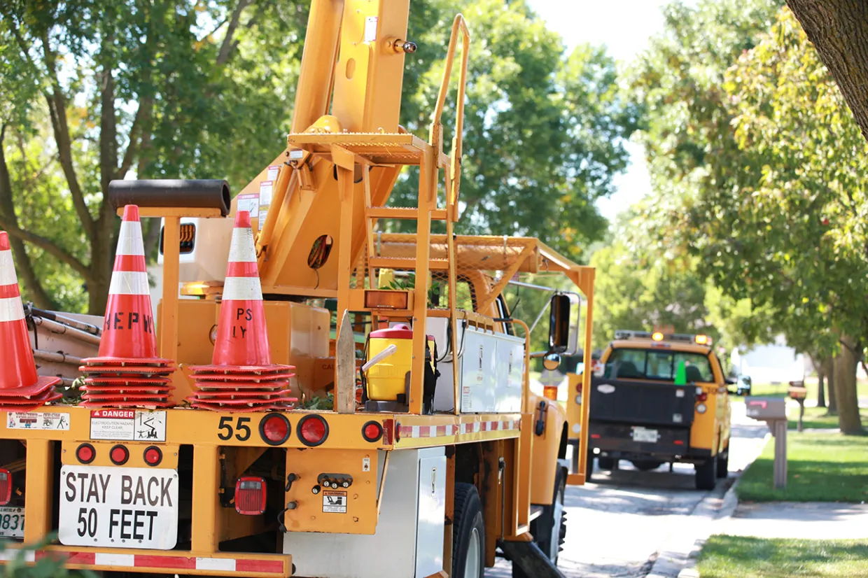 Utilities truck