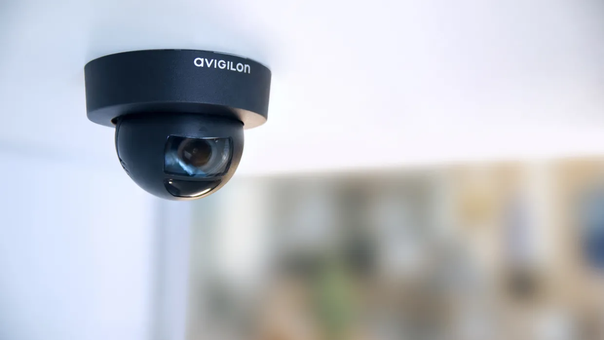 Avigilon H4 Mini Dome Camera Installed  Outside