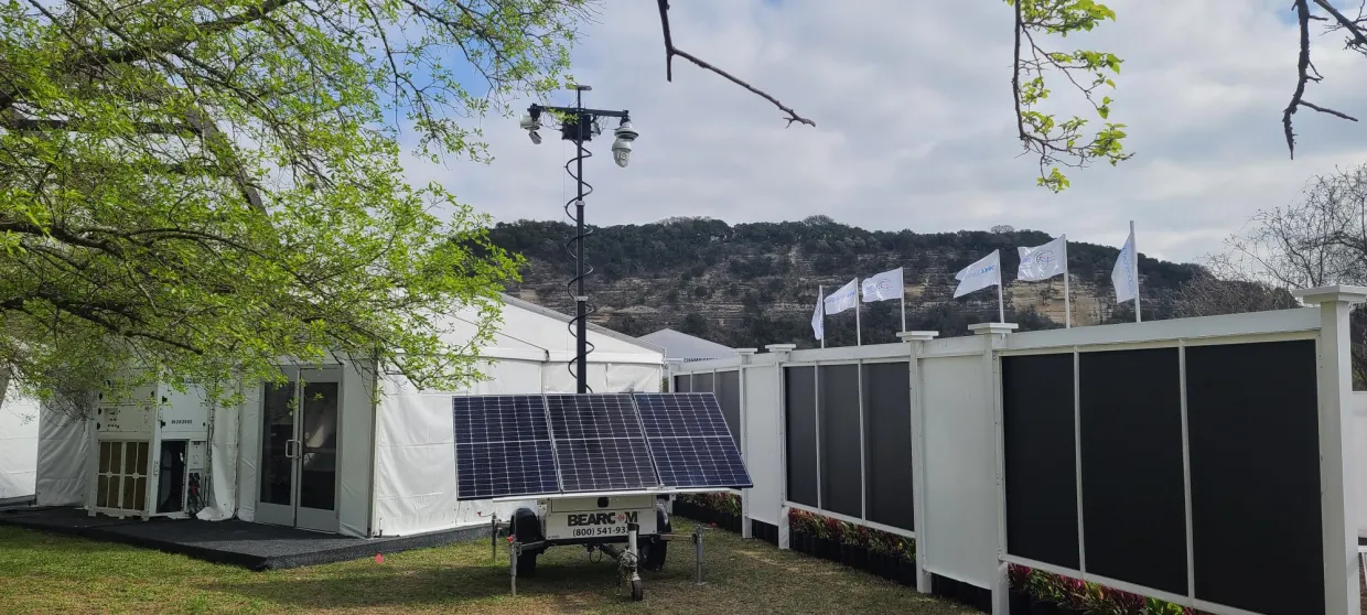 BearCom Mobile Surveillance Trailer at Event