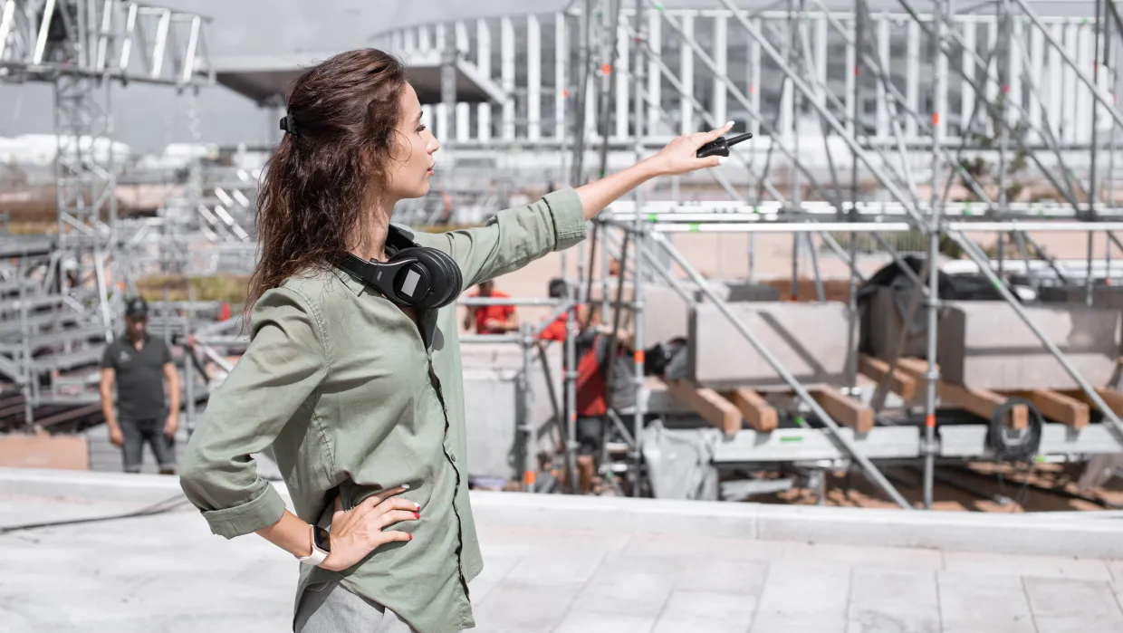 Live event manager site walk